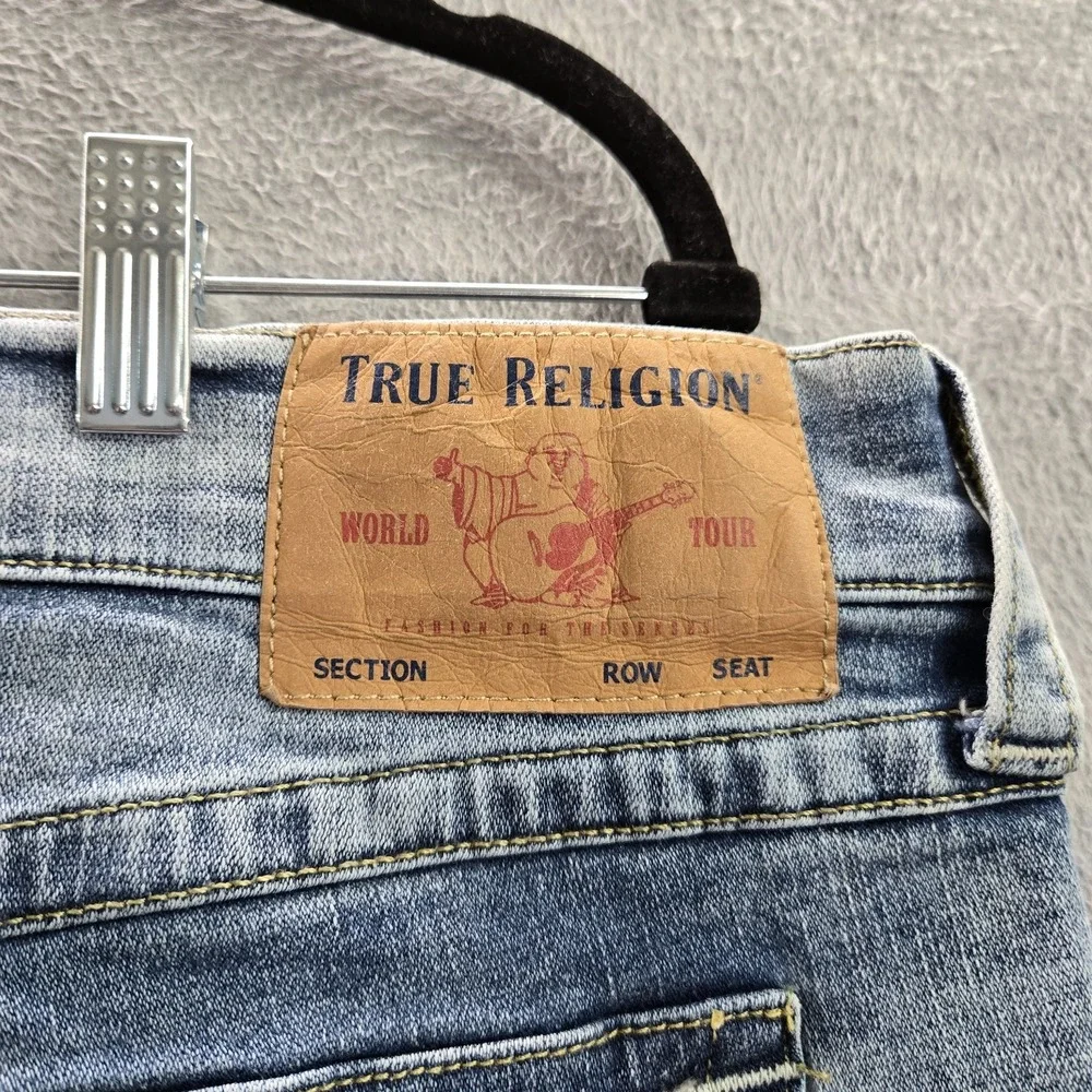 True Religion Men Jeans‎ 38 Blue Denim Ricky Button 33